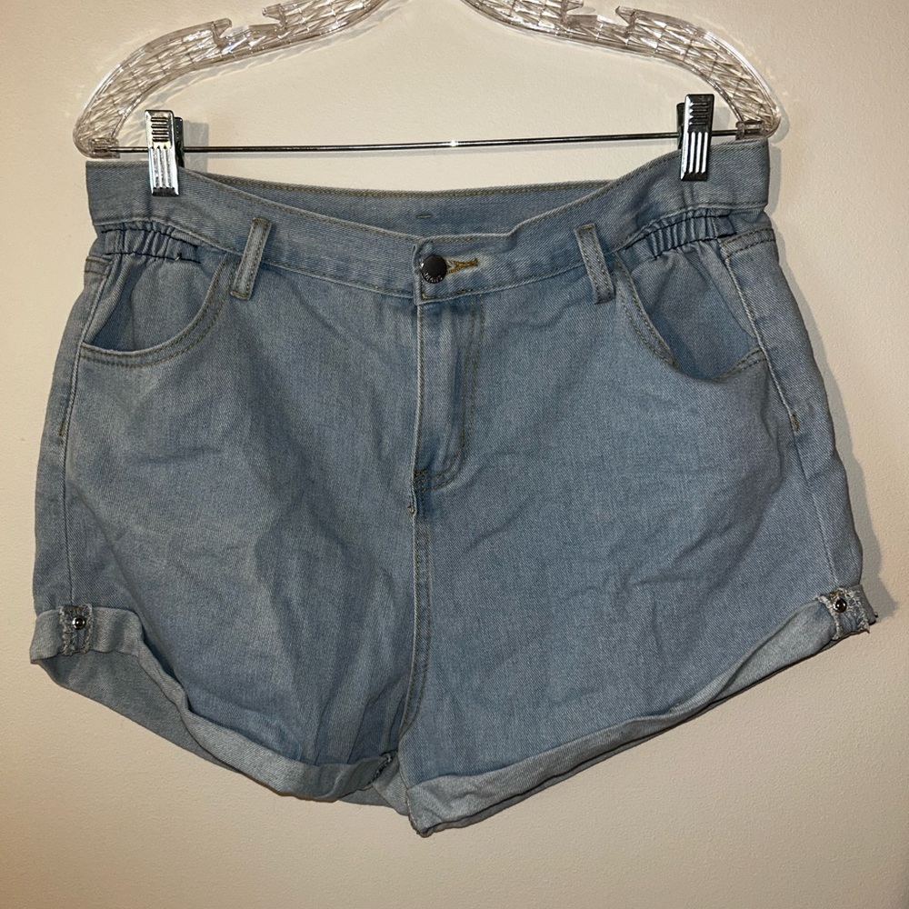 shortie jean shorts